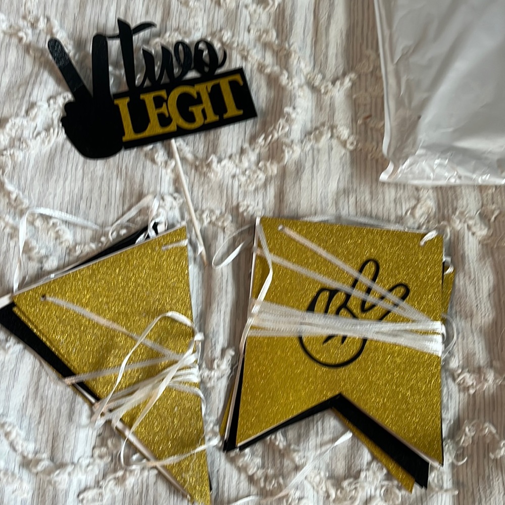 2 Legit 2nd birthday decorations